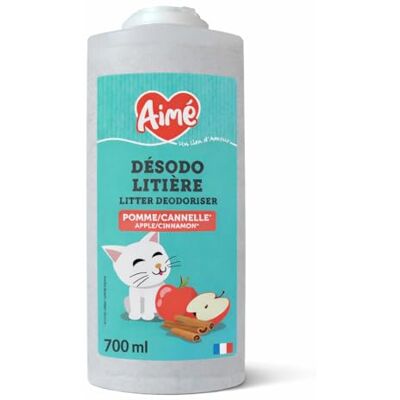 Aimé Luktneutraliserare kattsand 700 ml Luktabsorberande granulat av tobermorit doft: äpple och kanel Aimé Luktneutraliserare kattsand 700 ml Luktabsorberande granulat av tobermorit doft: äpple och kanel