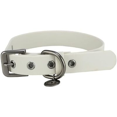 TRIXIE hundhalsband stadstil M: halsomkrets 35–42 cm/2,0 cm ljusgrå PVC-krage för medelstora hundar, justerbar, vattenavvisande och avtorkbar, 1971516 TRIXIE hundhalsband stadstil M: halsomkrets 35–42 cm/2,0 cm ljusgrå PVC-krage för medelstora hundar, justerbar, vattenavvisande och avtorkbar, 1971516