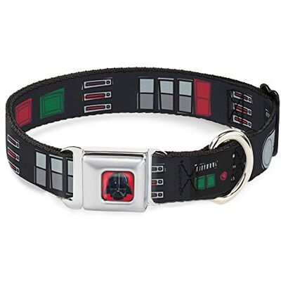 Buckle-Down Hundhalsband säkerhetsbältesspänne Star Wars Darth Vader verktyg bälte begränsande3 svart grå röd 9 till 15 tum 1,0 tum bred, flerfärgad (DC-SB-SWBBV-WSW141-1,0-S) Buckle-Down Hundhalsband säkerhetsbältesspänne Star Wars Darth Vader verktyg bälte begränsande3 svart grå röd 9 till 15 tum 1,0 tum bred, flerfärgad (DC-SB-SWBBV-WSW141-1,0-S)
