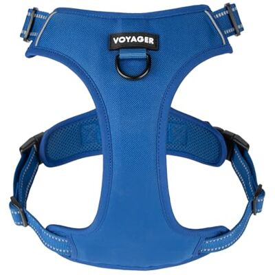 Best Pet Supplies Voyager by , dubbelfäste justerbar sele med 3 m reflekterande teknik, (Royal Blue gallery, Large) Best Pet Supplies Voyager by , dubbelfäste justerbar sele med 3 m reflekterande teknik, (Royal Blue gallery, Large)
