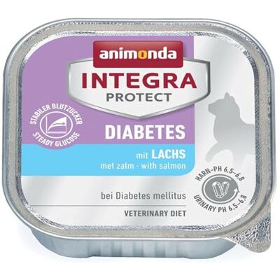 Animonda Integra Protect Diabetes cat, diet cat food, wet food for diabetes mellitus, with salmon, 16 x 100g Animonda Integra Protect Diabetes cat, diet cat food, wet food for diabetes mellitus, with salmon, 16 x 100g