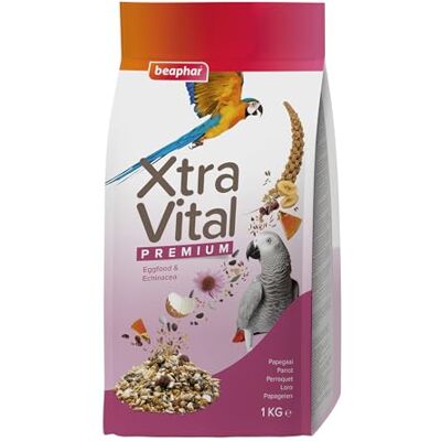 beaphar – xtravital papegojor – allt-i-ett premiumfoder för papegojor – 1 kg beaphar – xtravital papegojor – allt-i-ett premiumfoder för papegojor – 1 kg