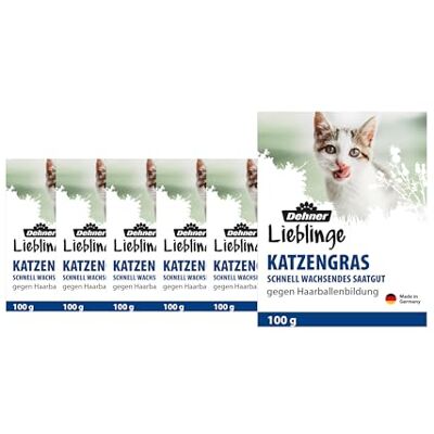 Dehner Frön kattgräs, 6 stycken (600 g) Dehner Frön kattgräs, 6 stycken (600 g)