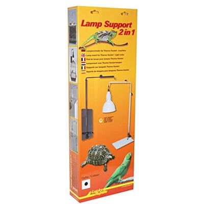 Lucky Reptile LC-1B lampstöd "2 i 1" – svart Lucky Reptile LC-1B lampstöd "2 i 1" – svart