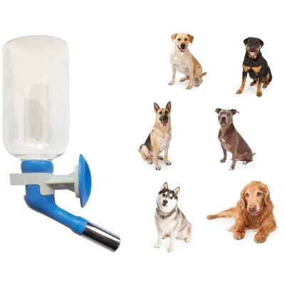 Choco Nose H570 patenterad droppfri stor hund vattenflaska (endast för hundar över 55 pund) förstorad storlek läckagefritt munstycke resa kennel låda trådbur dispenser matare 470 ml BPA-fri diameter: Choco Nose H570 patenterad droppfri stor hund vattenflaska (endast för hundar över 55 pund) förstorad storlek läckagefritt munstycke resa kennel låda trådbur dispenser matare 470 ml BPA-fri diameter: