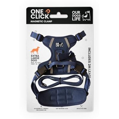 OurDogsLife Magnetisk hundsele och 2 m ledningsset Enkel låssele för alla hundar reflekterande, andningsbar, icke-dragande design med 360° vridbart spänne SGS testat starkt och säkert OurDogsLife Magnetisk hundsele och 2 m ledningsset Enkel låssele för alla hundar reflekterande, andningsbar, icke-dragande design med 360° vridbart spänne SGS testat starkt och säkert