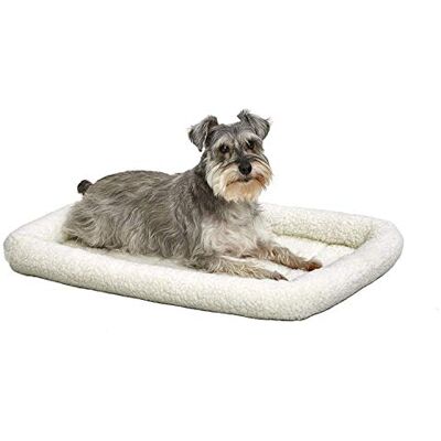 MidWest Homes for Pets MidWest Homes for husdjur modell 40230 husdjurssäng för hund, 76 cm lång, fleece, bekväm stoppning, lämplig för 76 cm lång hundlåda, lättskött, maskintvättbar och lämplig för torktumling, vit MidWest Homes for Pets MidWest Homes for husdjur modell 40230 husdjurssäng för hund, 76 cm lång, fleece, bekväm stoppning, lämplig för 76 cm lång hundlåda, lättskött, maskintvättbar och lämplig för torktumling, vit