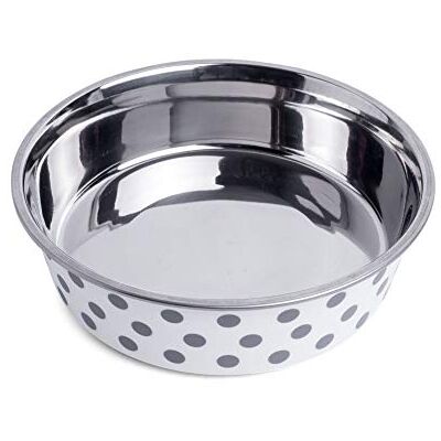 Petface Hundskål med gråa prickar - 17cm Petface Hundskål med gråa prickar - 17cm