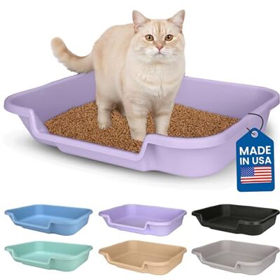 NE14pets Kitty Go Here Senior kattlåda för katter som inte kan hantera en traditionell kattlåda. Sagobok lavendel färg se foto av mått. Inget lock tillgängligt. USA NE14pets Kitty Go Here Senior kattlåda för katter som inte kan hantera en traditionell kattlåda. Sagobok lavendel färg se foto av mått. Inget lock tillgängligt. USA