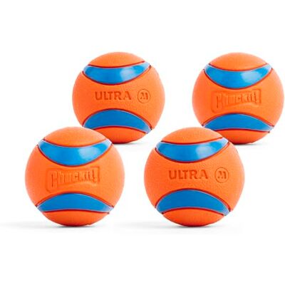 Chuckit! Ultra Ball, slitstarka gummibollar, leksaker och godsaker för husdjur Chuckit! Ultra Ball, slitstarka gummibollar, leksaker och godsaker för husdjur