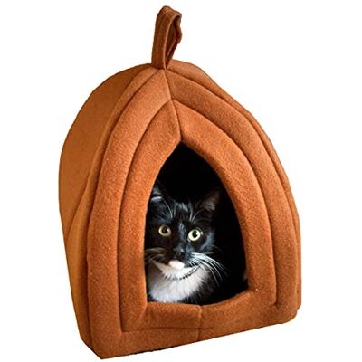 Petmaker Mysig kattunge tält igloo plysch innesluten katt säng Petmaker Mysig kattunge tält igloo plysch innesluten katt säng