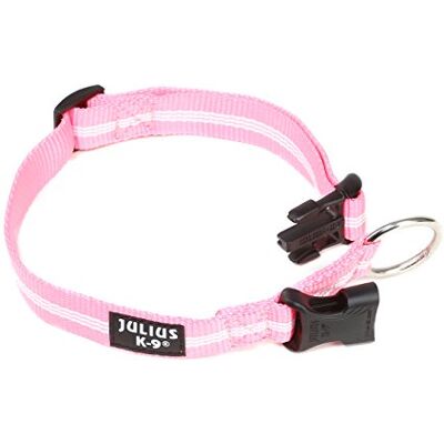 Julius-K9 IDC tubformad vävkrage, 25 mm x 39-65 cm, Rosa Julius-K9 IDC tubformad vävkrage, 25 mm x 39-65 cm, Rosa