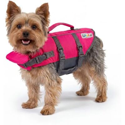 Outward Hound Granby Splash flytväst för hund, rosa, storlek XS Max flytförmåga, justerbar passform, huvud/nackstöd, räddningshandtag, reflekterande, simning och båtliv Outward Hound Granby Splash flytväst för hund, rosa, storlek XS Max flytförmåga, justerbar passform, huvud/nackstöd, räddningshandtag, reflekterande, simning och båtliv