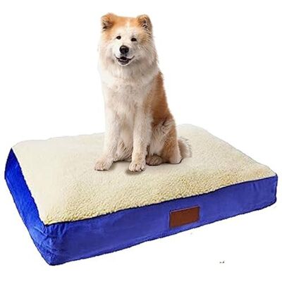 Ellie-Bo ortopedisk hundkudde av minneskum - Blå 76,2cm Ellie-Bo ortopedisk hundkudde av minneskum - Blå 76,2cm
