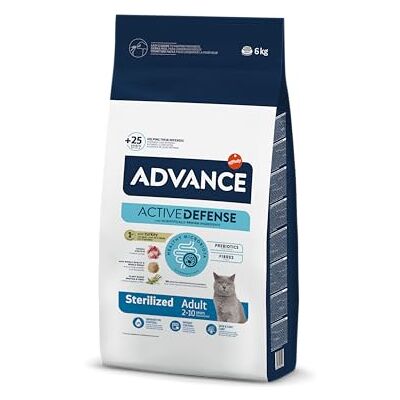 Advance Foder för vuxna steriliserade katter med kalkon, 6 kg Advance Foder för vuxna steriliserade katter med kalkon, 6 kg