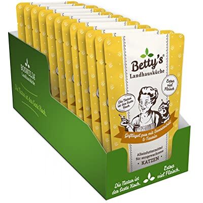 Boswelia Betty's lanthus kök färska påsar Pouches våtfoder katt, fjäderfä PUR med gurkörsolja 12 x 100 g, spannmålsfri, bästa kvalitet, högkvalitativt kött, skonsamt kokt, hög biotillgänglighet Boswelia Betty's lanthus kök färska påsar Pouches våtfoder katt, fjäderfä PUR med gurkörsolja 12 x 100 g, spannmålsfri, bästa kvalitet, högkvalitativt kött, skonsamt kokt, hög biotillgänglighet