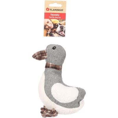Flamingo hundleksak "Britta anka grå" – perfekt för labrador, beagle, fransk bulldog och Jack Russell, robust och interaktiv Flamingo hundleksak "Britta anka grå" – perfekt för labrador, beagle, fransk bulldog och Jack Russell, robust och interaktiv