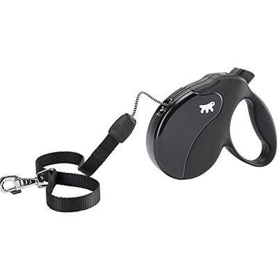 Ferplast utdragbar hundlina AMIGO CORD S, utdragbart band, 5 m, max. 15 kg, svart Ferplast utdragbar hundlina AMIGO CORD S, utdragbart band, 5 m, max. 15 kg, svart