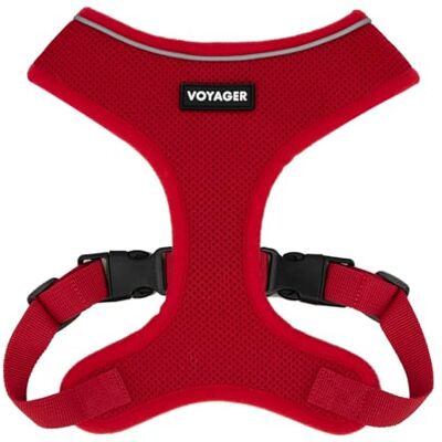Best Pet Supplies Voyager Aerolite No Pull Mesh hundsele, reflekterande sömmar, andningsbar sele, justerbar för promenader, träning, löpning, slitstark och hållbar, babyröd, XS Best Pet Supplies Voyager Aerolite No Pull Mesh hundsele, reflekterande sömmar, andningsbar sele, justerbar för promenader, träning, löpning, slitstark och hållbar, babyröd, XS