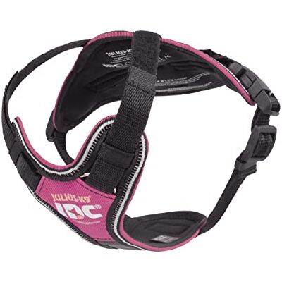 Julius-K9 , IDC Longwalk-sele, rosa-grå, storlek: 2XS Julius-K9 , IDC Longwalk-sele, rosa-grå, storlek: 2XS