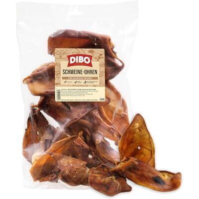 DIBO grisöron, 500 g påse, litet naturligt tuggsnack eller godis som mellanmål, hundmat, kvalitetsprodukt utan kemikalier DIBO grisöron, 500 g påse, litet naturligt tuggsnack eller godis som mellanmål, hundmat, kvalitetsprodukt utan kemikalier