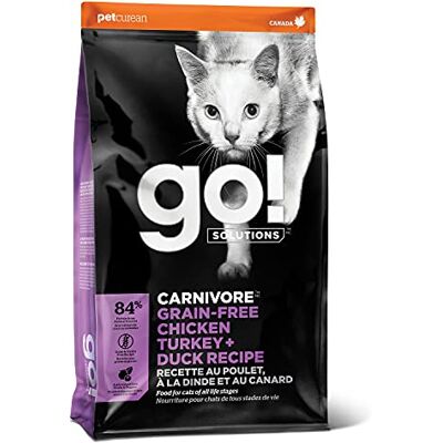 Go! Solutions Carnivore spannmålsfritt recept för katter kyckling, med kalkon och anka, 3,7 kg påse Go! Solutions Carnivore spannmålsfritt recept för katter kyckling, med kalkon och anka, 3,7 kg påse