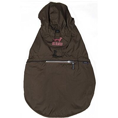 Wouapy vikbar vattentät kappa, storlek 25, brun/rosa Wouapy vikbar vattentät kappa, storlek 25, brun/rosa