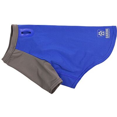 Canine Friendly Hundvänlig 66701008 Solis UV solskydd Coverup hundtröja, XX-small, elektrisk blå/kol. Canine Friendly Hundvänlig 66701008 Solis UV solskydd Coverup hundtröja, XX-small, elektrisk blå/kol.