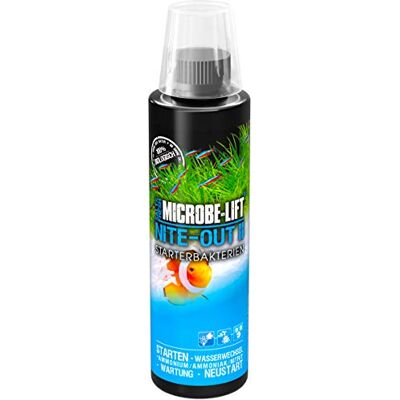 ARKA MICROBE-LIFT Nite-Out II – bakteriestartare för söt- och havsvatten akvarium, för snabb fisktrimning, 236 ml ARKA MICROBE-LIFT Nite-Out II – bakteriestartare för söt- och havsvatten akvarium, för snabb fisktrimning, 236 ml