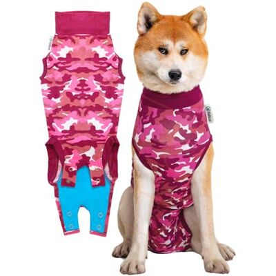 Suitical Återhämtningsdräkt hund, XL, rosa kamouflage Suitical Återhämtningsdräkt hund, XL, rosa kamouflage