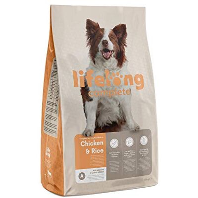 by Amazon Amazon-märke: Lifelong – Hundmat för vuxna hundar (vuxna) av alla raser, fint beredd torrfoder rik på kyckling och ris, 15 kg (1-pack) by Amazon Amazon-märke: Lifelong – Hundmat för vuxna hundar (vuxna) av alla raser, fint beredd torrfoder rik på kyckling och ris, 15 kg (1-pack)