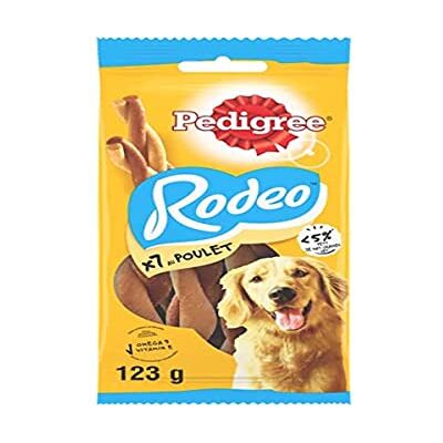 Pedigree Rodeo belöningar med kycklingsmak för hundar 12 påsar med 7 godsaker (12 x 123 g) Pedigree Rodeo belöningar med kycklingsmak för hundar 12 påsar med 7 godsaker (12 x 123 g)