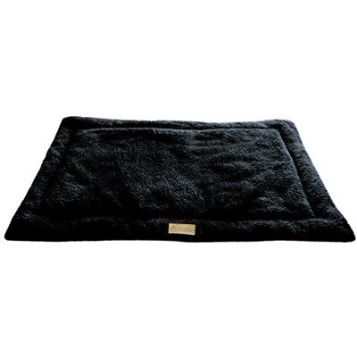 Ellie-Bo XXL svart sherpa fleecematta för 122 cm hundbur Ellie-Bo XXL svart sherpa fleecematta för 122 cm hundbur