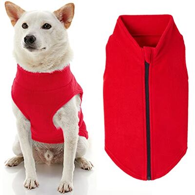 Gooby Röd 3XL fleeceväst - Hundkläder Gooby Röd 3XL fleeceväst - Hundkläder