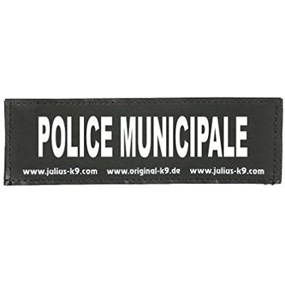 Julius-K9 Kardborreband, POLICE MUNICIPALE, liten, svart Julius-K9 Kardborreband, POLICE MUNICIPALE, liten, svart
