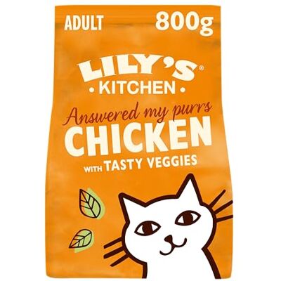Lily's Kitchen Tillverkad med naturliga ingredienser Torrfoder för vuxna hundar Kattmat Stekt kyckling med grönsaker Kornfritt recept 4 x 800 g Lily's Kitchen Tillverkad med naturliga ingredienser Torrfoder för vuxna hundar Kattmat Stekt kyckling med grönsaker Kornfritt recept 4 x 800 g