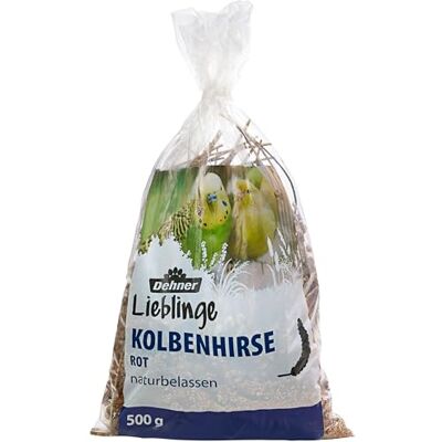 Dehner Fågelfoder, kolvhirs, röd, 500 g Dehner Fågelfoder, kolvhirs, röd, 500 g