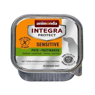 Animonda Integra Protect känslig hund, diet hundmat, våtfoder för foderallergi, kalkon + pastinaker, 11 x 150 g Animonda Integra Protect känslig hund, diet hundmat, våtfoder för foderallergi, kalkon + pastinaker, 11 x 150 g