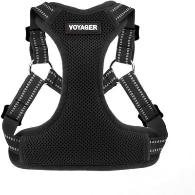 Best Pet Supplies Voyager Step-In Flex hundsele – alla vädernät, steg-in-justerbar sele för små och medelstora hundar svart, medium Best Pet Supplies Voyager Step-In Flex hundsele – alla vädernät, steg-in-justerbar sele för små och medelstora hundar svart, medium