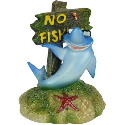 Supa No Fiskeskylt, haj akvarium/fisktank prydnad realistisk detalj Ungefär 6,5 (L) x 7 cm (B) x 8,5 cm (H) Supa No Fiskeskylt, haj akvarium/fisktank prydnad realistisk detalj Ungefär 6,5 (L) x 7 cm (B) x 8,5 cm (H)