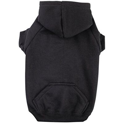 Zack & Zoey Basic hoodie för hundar, Small, Svart Zack & Zoey Basic hoodie för hundar, Small, Svart
