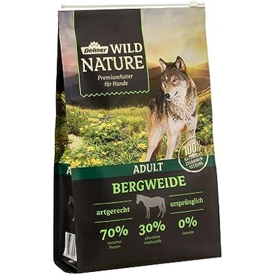 Dehner Wild Nature hundfoder berg, torrfoder spannmålsfri/sockerfri, för vuxna hundar, häst, 4 kg Dehner Wild Nature hundfoder berg, torrfoder spannmålsfri/sockerfri, för vuxna hundar, häst, 4 kg