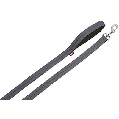 Nobby hundkoppel med mjukt grepp, 120 cm/10 mm, mörkgrå/svart Nobby hundkoppel med mjukt grepp, 120 cm/10 mm, mörkgrå/svart