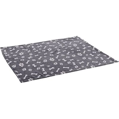 Flamingo Zuma fleece filt grå OS/tass 100 x 150 cm Flamingo Zuma fleece filt grå OS/tass 100 x 150 cm