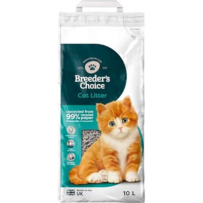 Breeders Choice Breeder Celect återvunnet papper kattsand 10L Breeders Choice Breeder Celect återvunnet papper kattsand 10L