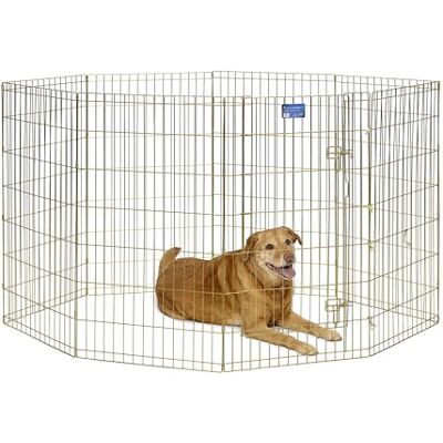 MidWest Homes for Pets MidWest vikbar hundträningspenna i metall/lekhage; 60,96 B x 106,68 H centimeter; guldzink; 546-42 MidWest Homes for Pets MidWest vikbar hundträningspenna i metall/lekhage; 60,96 B x 106,68 H centimeter; guldzink; 546-42