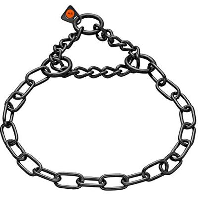 Herm Sprenger Sprenger Hundhalsband med pendragskedja 3 mm I rostfritt stål rostfritt stål hundhalsband för kort och långt hår hundraser upp till 55 kg, 55 cm svart Herm Sprenger Sprenger Hundhalsband med pendragskedja 3 mm I rostfritt stål rostfritt stål hundhalsband för kort och långt hår hundraser upp till 55 kg, 55 cm svart