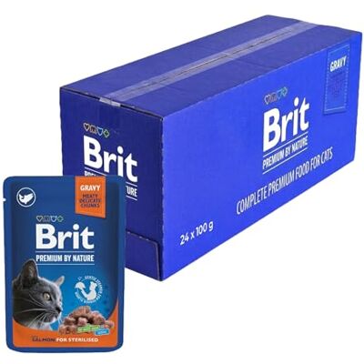 BRIT PREMIUM Lax Steriliserad Kattmat - 24x100g BRIT PREMIUM Lax Steriliserad Kattmat - 24x100g