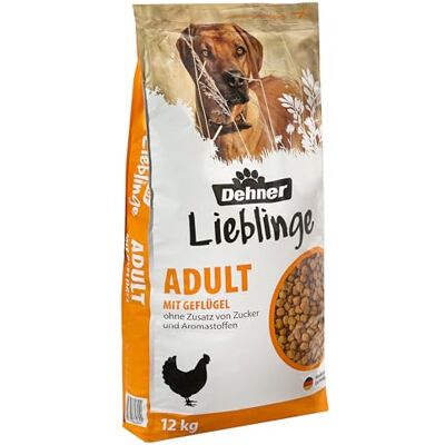 Dehner Hundfoder krispig mix, torrfoder, för vuxna hundar, fjäderfä, 12 kg Dehner Hundfoder krispig mix, torrfoder, för vuxna hundar, fjäderfä, 12 kg
