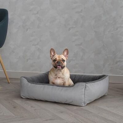 Italian Bed Linen Kennel kärlek för djur, lämplig för alla årstider, ljusgrå, 62 x 50 x 17 cm Italian Bed Linen Kennel kärlek för djur, lämplig för alla årstider, ljusgrå, 62 x 50 x 17 cm